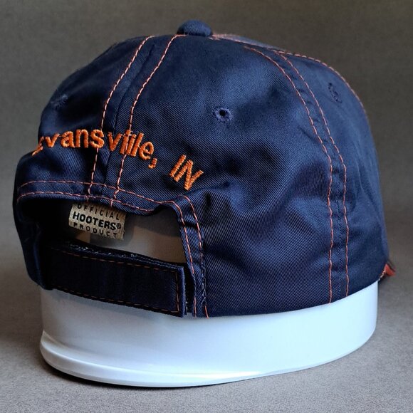 Hooters Fire Dept Evansville Indiana USED Hat (Velcroback, HFD, Restaurant) - Picture 5 of 9